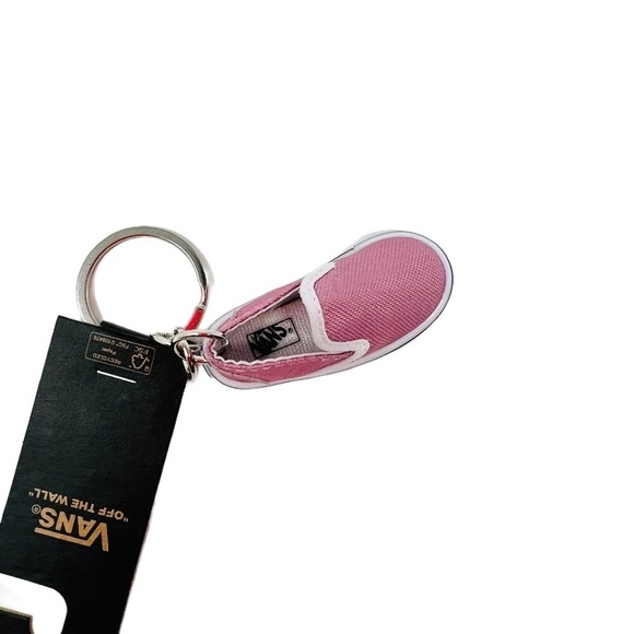 Vans Womens Retro Pink Slip On Sneaker Key Chain - Picture 5 of 9